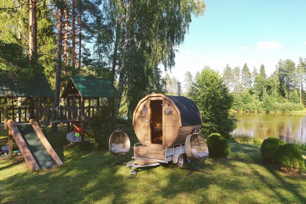 Лоджи Rančo Gobas in the forest! Jacuzzi, Sauna , Apkure! Талси-30